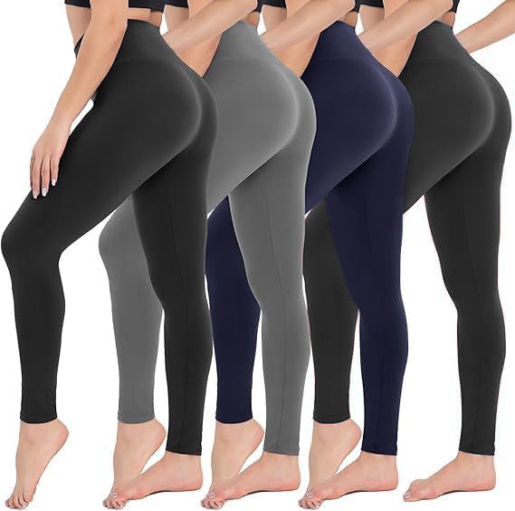 Gym 4-piece Yoga Pants  Without Pockets