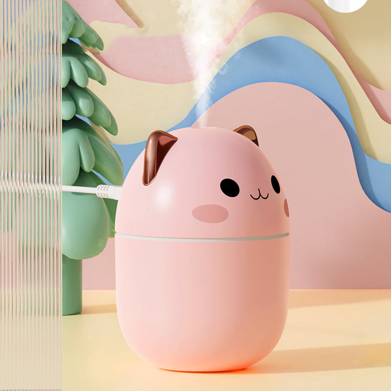 Cute Cat Air Humidifier Ultra-Silent USB Office Household Bedroom Car Aromatherapy Air Purifier With Led Cool Mist Spray