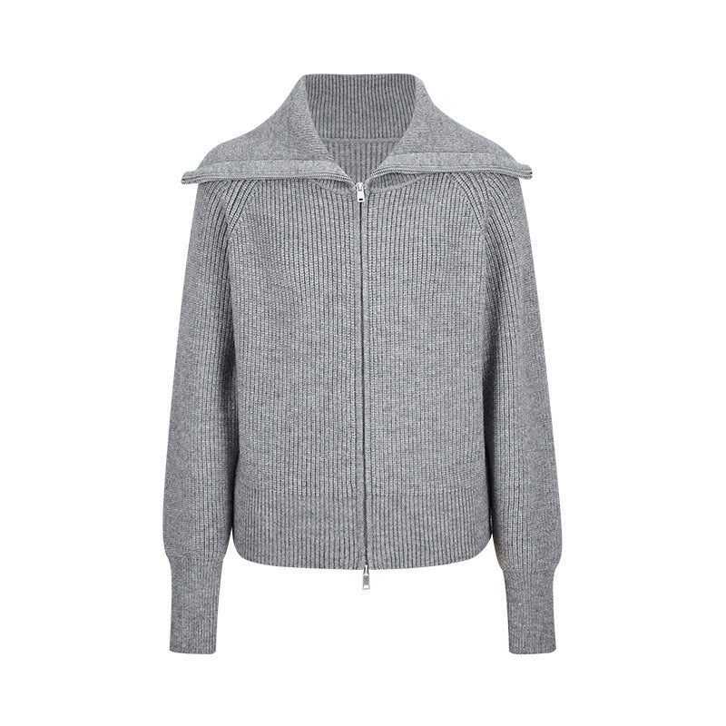 Thick Design Idle Style Sweater Coat