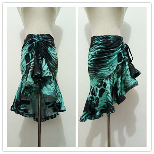 Dance Clothes Practice Clothes Leopard Print Skirt