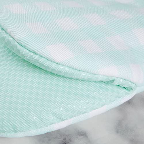 Gingham Mini Oven Mitt 2-Pack Set, Dried Rose, 5.5"x8"