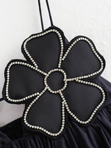 Women's Tank Tops 3D Flower Summer Sleeveless Sexy Backless Top Camisoles Y2k Going Out Party Shirt Streetwear