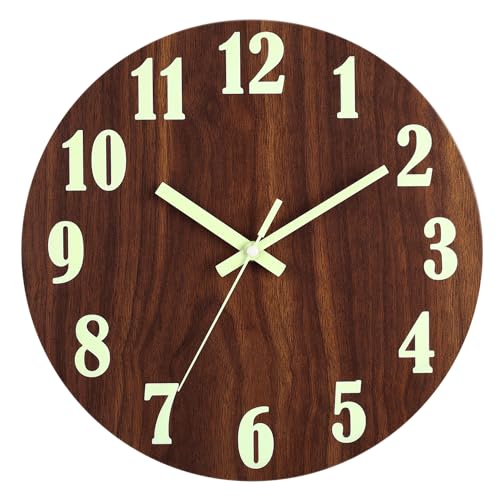 Wall Clocks Battery Operated - 12 inch Silent Non Ticking Modern