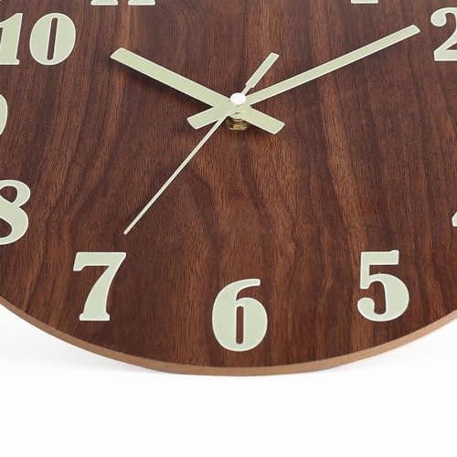 Wall Clocks Battery Operated - 12 inch Silent Non Ticking Modern