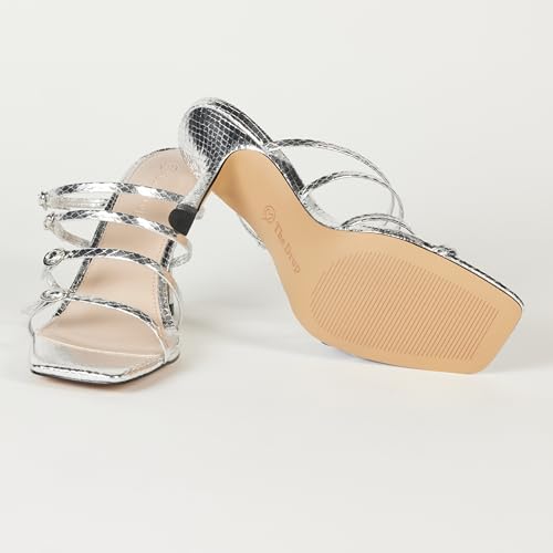 The Drop Women's Naomi Strappy Buckle Heeled Sandal