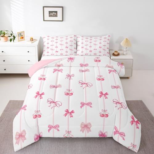 Dreamy Sweet Princess Style Quilt Set Reversible Duvet Insert, 2 Pillowcases