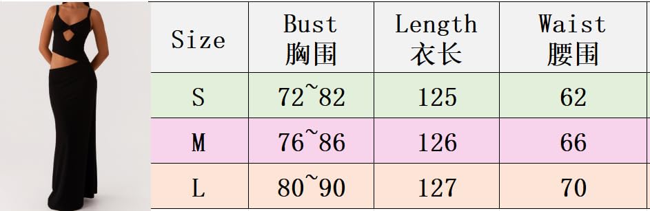 Sexy Cut Out Maxi Dress for Women Spaghetti Strap Backless Bodycon Dress Y2k Hollow Sleeveless Long Dress