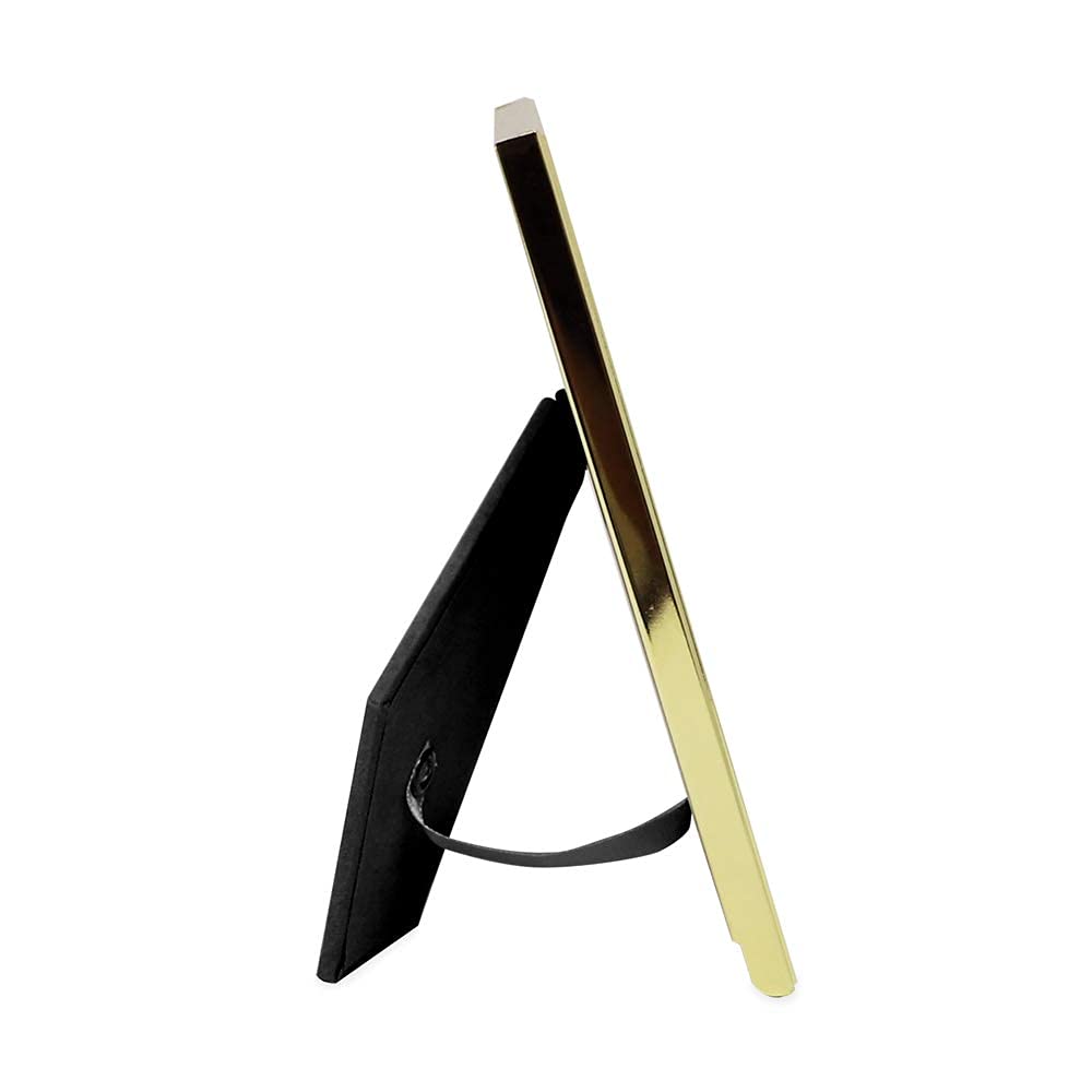 Enamel Picture Frame - Metal Edge with Easel, for Countertop, Counterspace, Tabletop Display, Bookshelf, Desk, Wall Décor, Photo Gallery