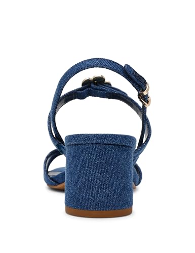 Women's Floral Buckle Heeled Sandal