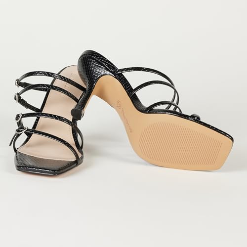 The Drop Women's Naomi Strappy Buckle Heeled Sandal