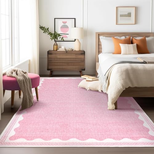 Scalloped Rug Soft Carpet