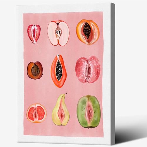 Vintage Feminine Poster Wall Art Funky Unique Home Decor