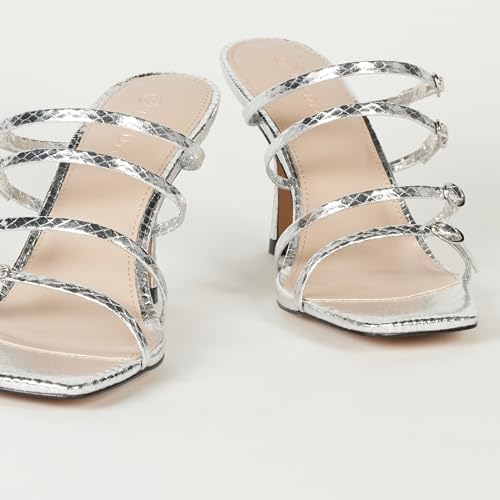 The Drop Women's Naomi Strappy Buckle Heeled Sandal