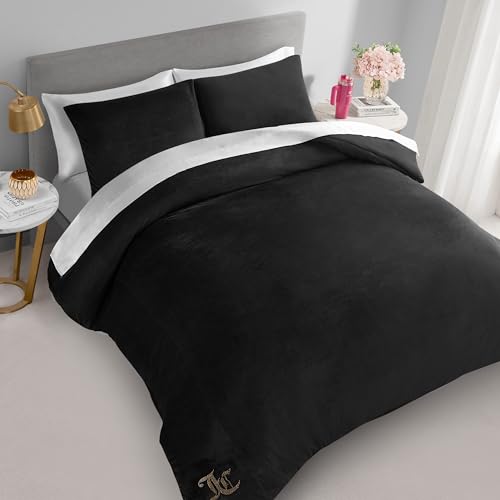 Juicy Couture Solid Velour 3-Piece King Comforter Set â€?Luxurious Bedding Ensemble