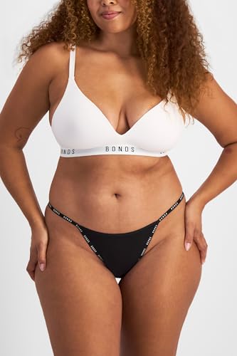 String Thong Underwear in Cotton-Rich Blend for Women, 3-Pack