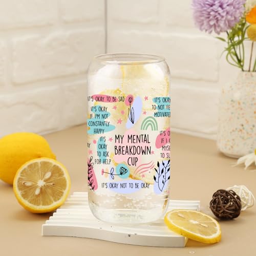 Cherry Bow Cup, Birthday Gifts for Women, Girly Gifts for Her, Sister, Mom, Colleague - 16 OZ Glass Tumbler with Straw & Lid, Coquette Iced Cup