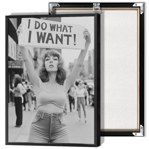 Vintage Feminine Poster Wall Art Funky Unique Home Decor