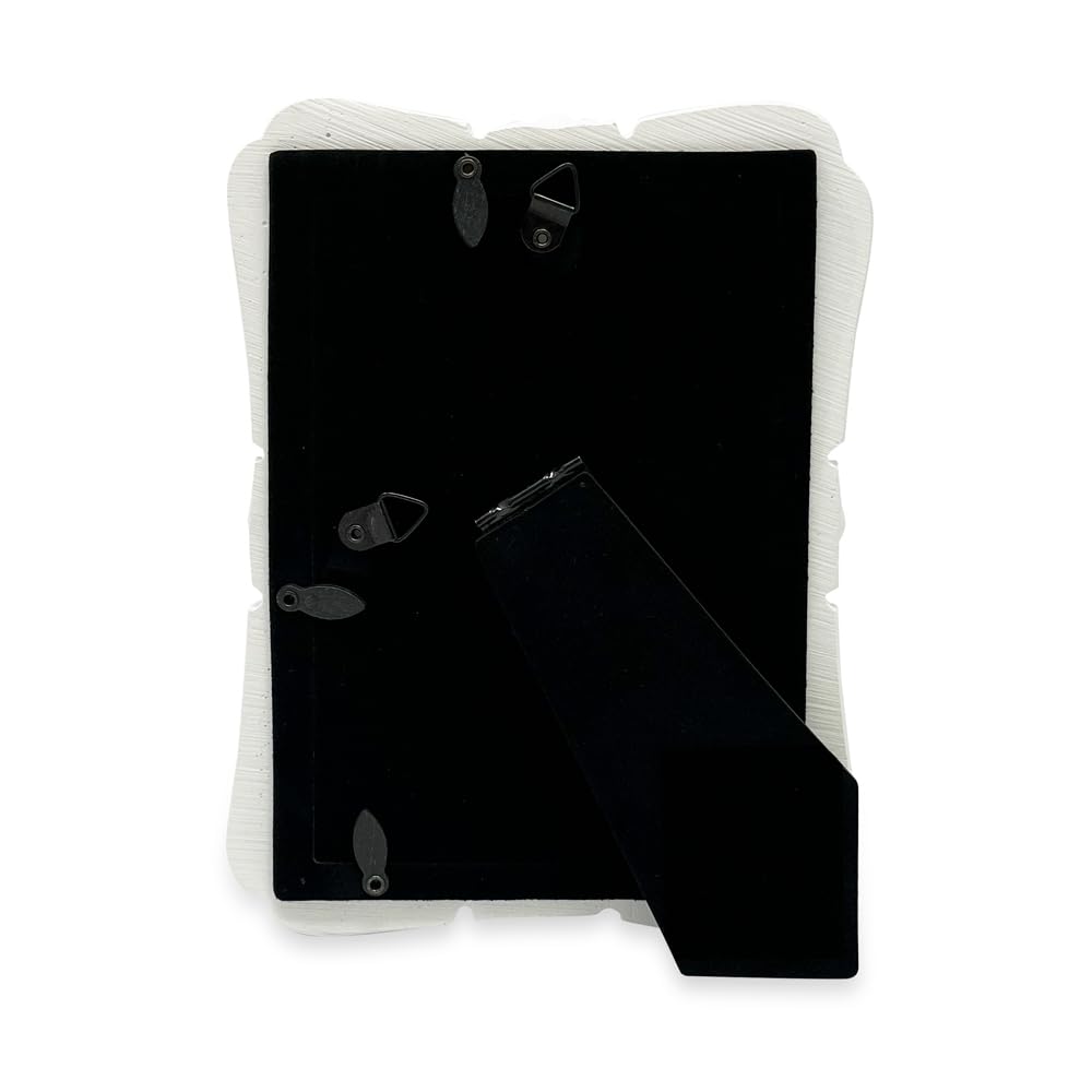 Vintage-Inspired Simple Ornate Picture Horizontal & Vertical for Tabletop and Wall Display - Home Décor, Floral, Resin Frame