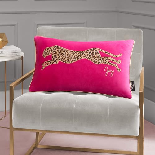 Juicy Couture Rectangle 1-Piece Living Room and Bedroom Décor, Decorative Accent, Premium Reversible Throw Pillow