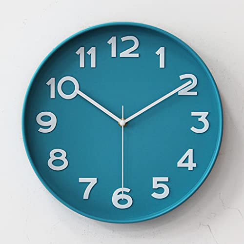 Wall Clocks Battery Operated - 12 inch Silent Non Ticking Modern
