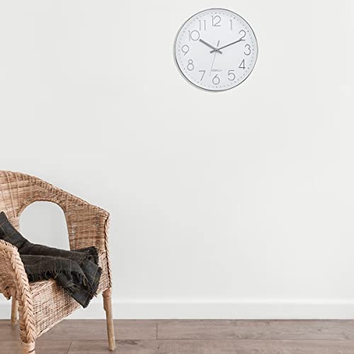 Wall Clocks Battery Operated - 12 inch Silent Non Ticking Modern