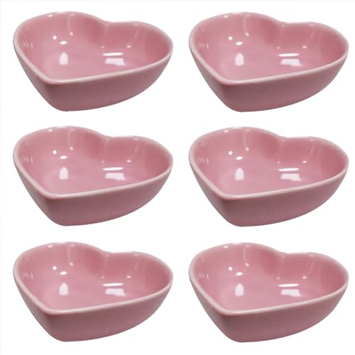 Colors Heart Shaped Porcelain Soy Sauce Dish Ceramic Dip Dipping Bowls