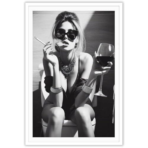 Vintage Feminine Poster Wall Art Funky Unique Home Decor