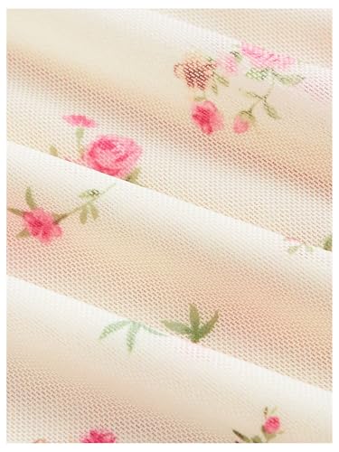 Women's Plus Size Floral Sleeveless Midi Dress Fishtail Hem Tank Dress