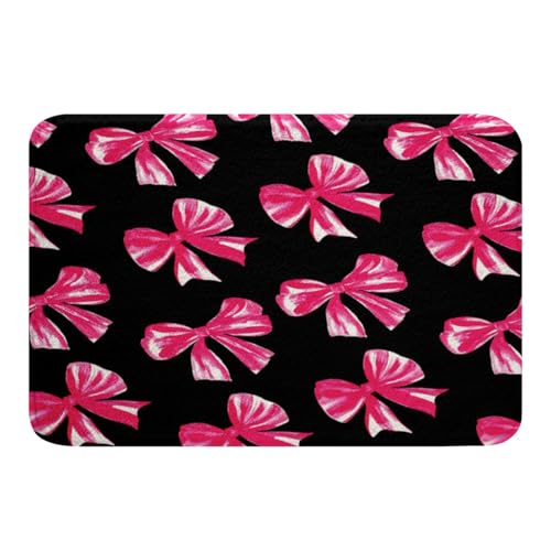Kawaii Ribbon Bow 20"X32" Bath Mat Non Slip
