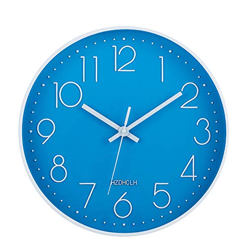 Wall Clocks Battery Operated - 12 inch Silent Non Ticking Modern