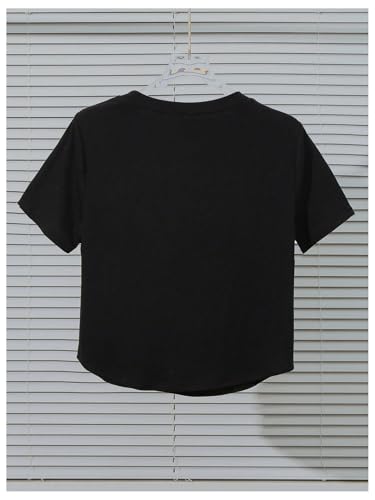 Women's Coquette Bow Tops Cute Short Sleeve Round Neck T Shirt