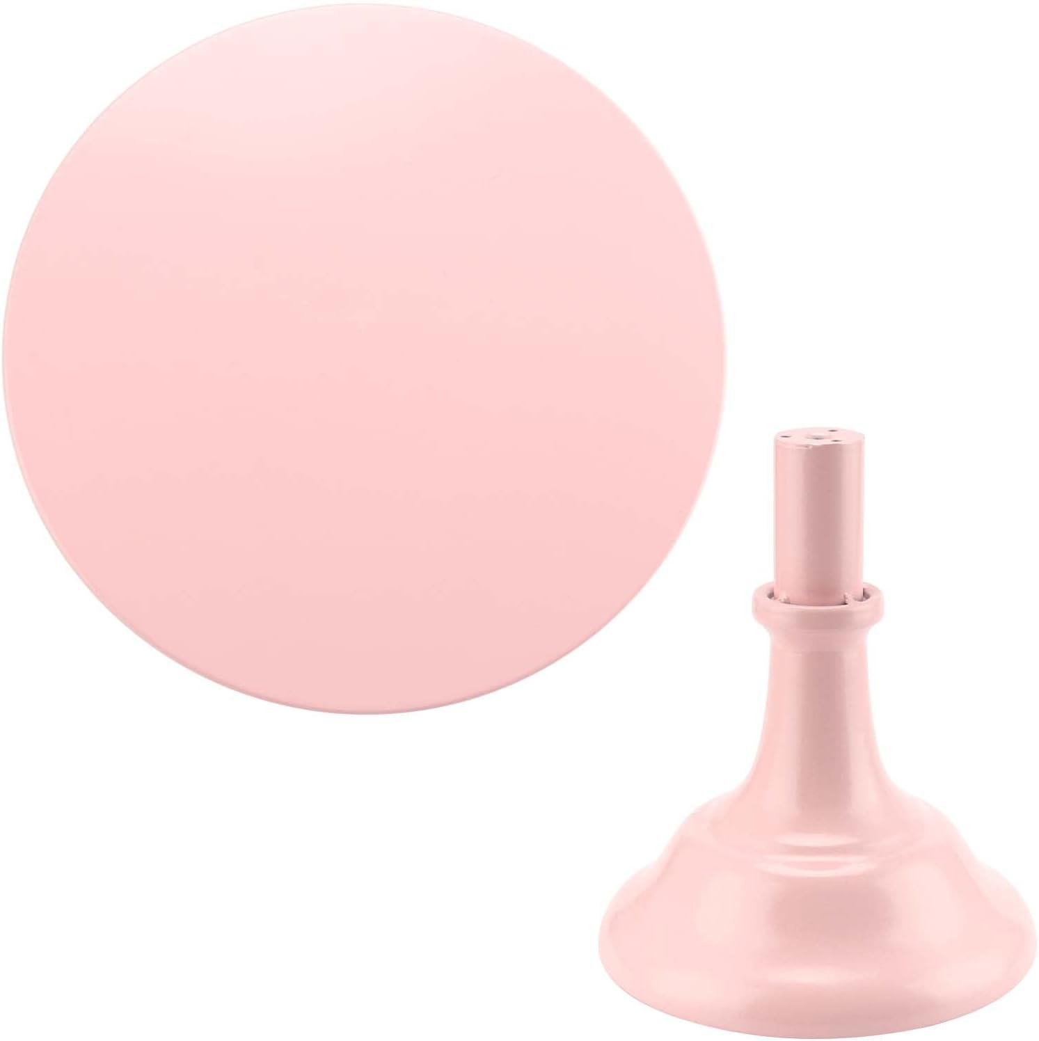 Pink Cake Stand, 10 Inch Adjustable Height Cake Stand Pink Round Metal Cupcake Stand 2 Pack