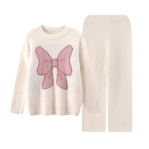 Women Kawaii Loungewear Sleepwear Fuzzy Sets
