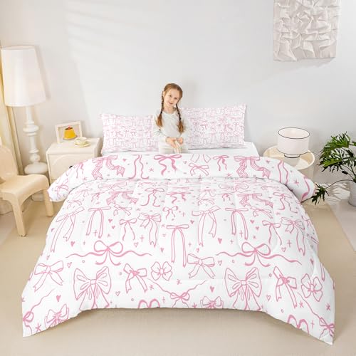 Dreamy Sweet Princess Style Quilt Set Reversible Duvet Insert, 2 Pillowcases