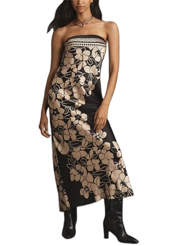 Women Sexy Floral Bodycon Maxi Dress Elegant Dress Sleeveless Summer Long Dress Cocktail Party Dress