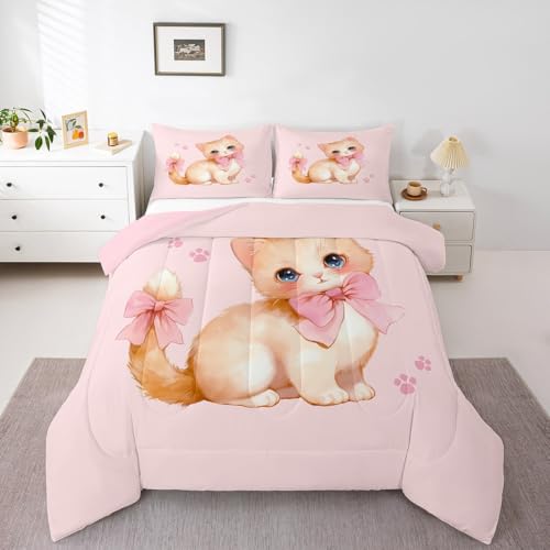 Dreamy Sweet Princess Style Quilt Set Reversible Duvet Insert, 2 Pillowcases