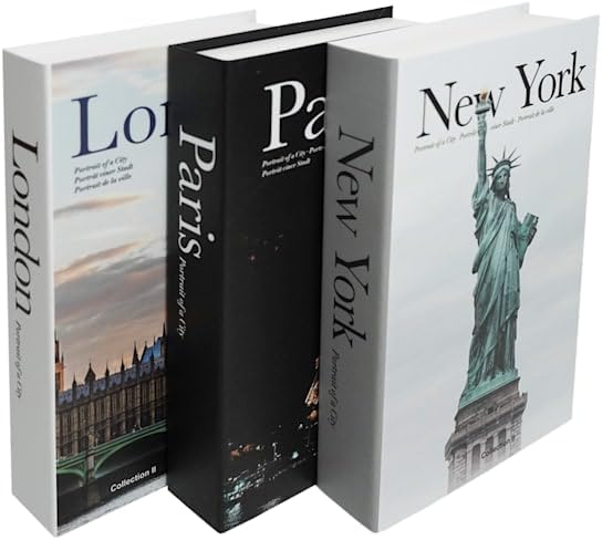 Coffee Table Decorative Books For Home Decor, Fake Books For Decoration, Aesthetic Bookshelf Decor for Living Room Office Bedroom, 3 Piece.