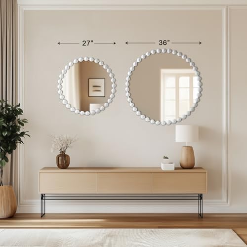 Metal Spherical Frame Round Mirror 36" Diameter