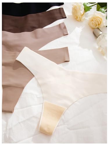 Women's 5 Pack Leopard Print Thongs Low Rise Panties Underwear Sets