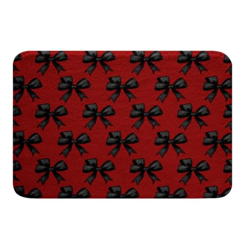 Kawaii Ribbon Bow 20"X32" Bath Mat Non Slip