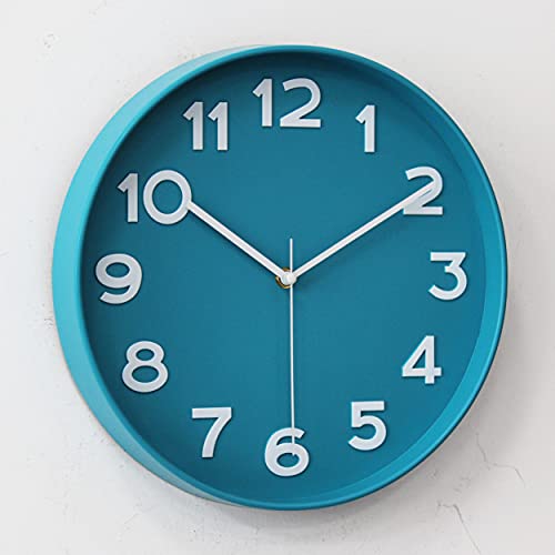 Wall Clocks Battery Operated - 12 inch Silent Non Ticking Modern