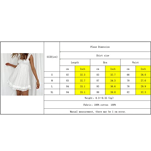 Womens Summer Sleeveless Floral Embroidery Loose A-line Dress for Beach Club Party