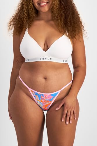 String Thong Underwear in Cotton-Rich Blend for Women, 3-Pack