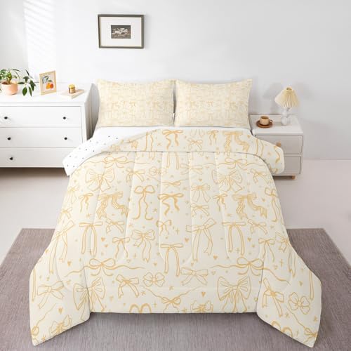 Dreamy Sweet Princess Style Quilt Set Reversible Duvet Insert, 2 Pillowcases