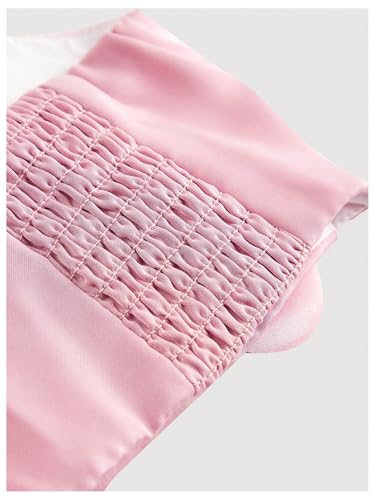 Women's 3D Floral Cami Crop Tops Tie Shoulder Spaghetti Strap Summer Tops Camisole