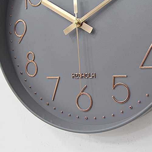 Wall Clocks Battery Operated - 12 inch Silent Non Ticking Modern