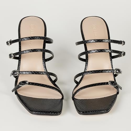 The Drop Women's Naomi Strappy Buckle Heeled Sandal