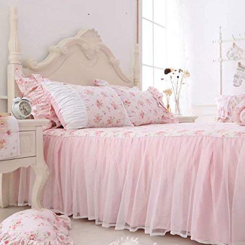 Floral Ruffle Design Throw Pillow Sham Cushion Heart Decoration Pillow Shaped Sofa Bed Throw Pillows