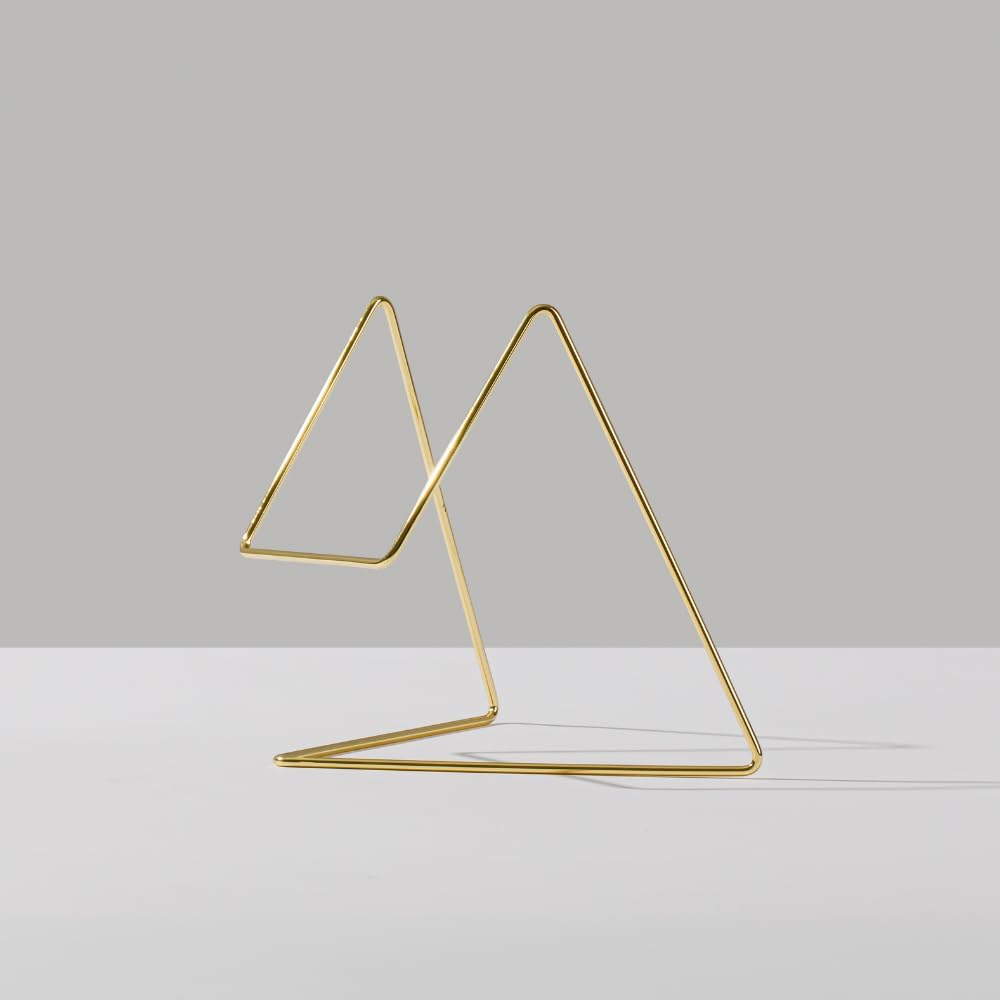 Mirror Stand â€?Brass-Coated Wire Holder for Angle Adjustment, Designed V Non-Reversing Mirror