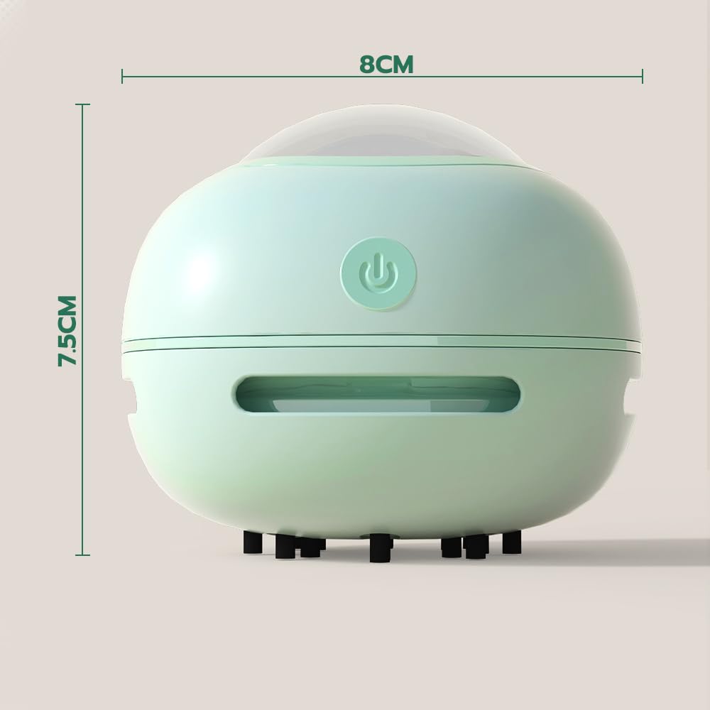 Desktop Vacuum Cleaner, Mini Table dust Sweeper Energy Saving, High Endurance up to 400 mins, 360º Rotatable Design for Keyboard/Home/School/Office